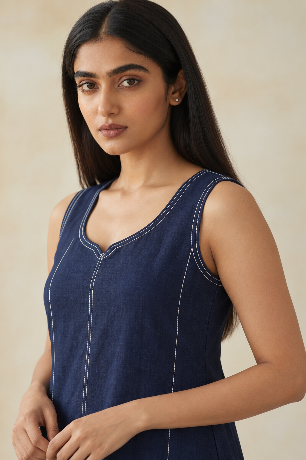 Embroidered Yoke A-Line Kurta