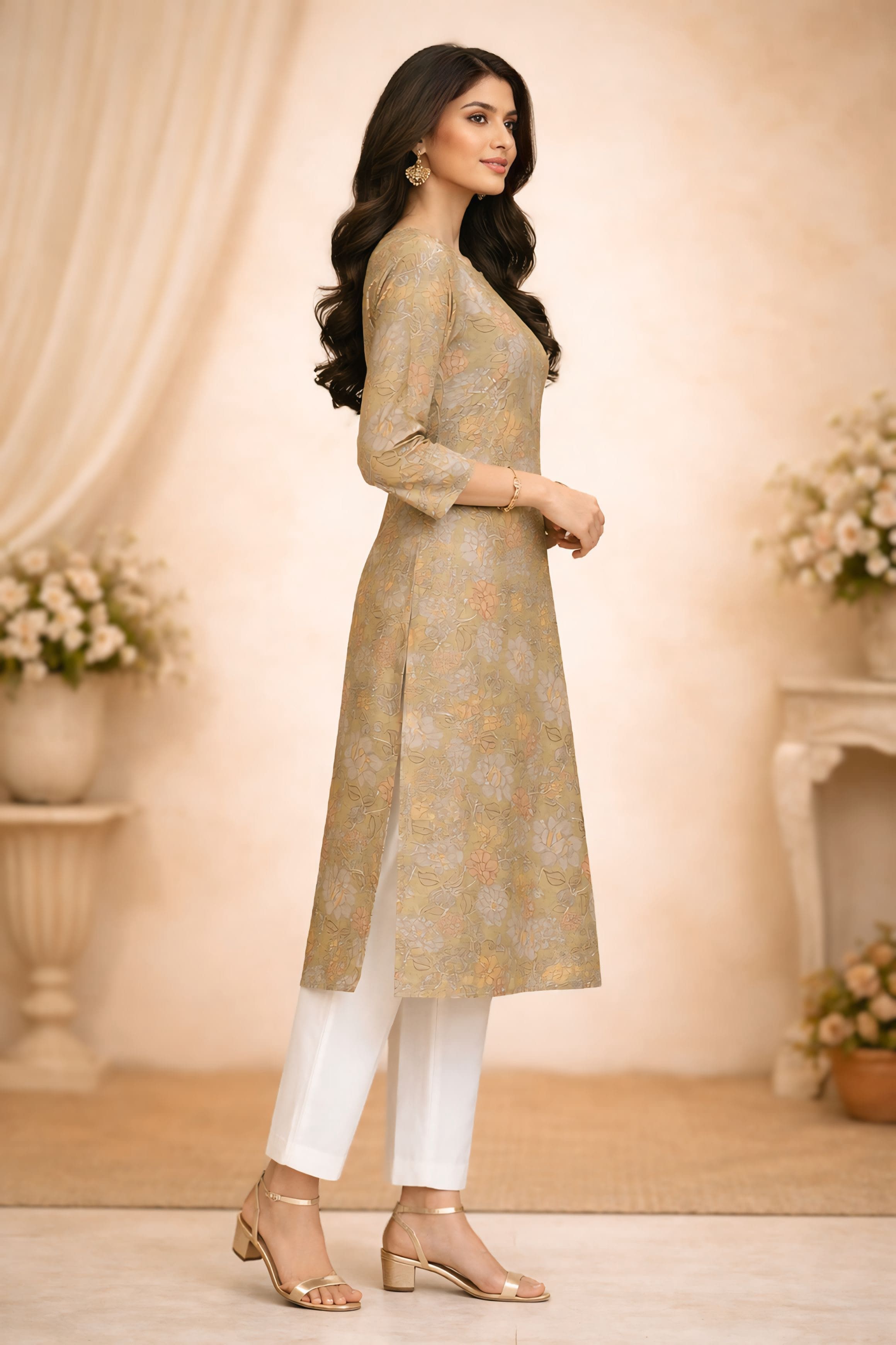 Fusion Floral Kurta
