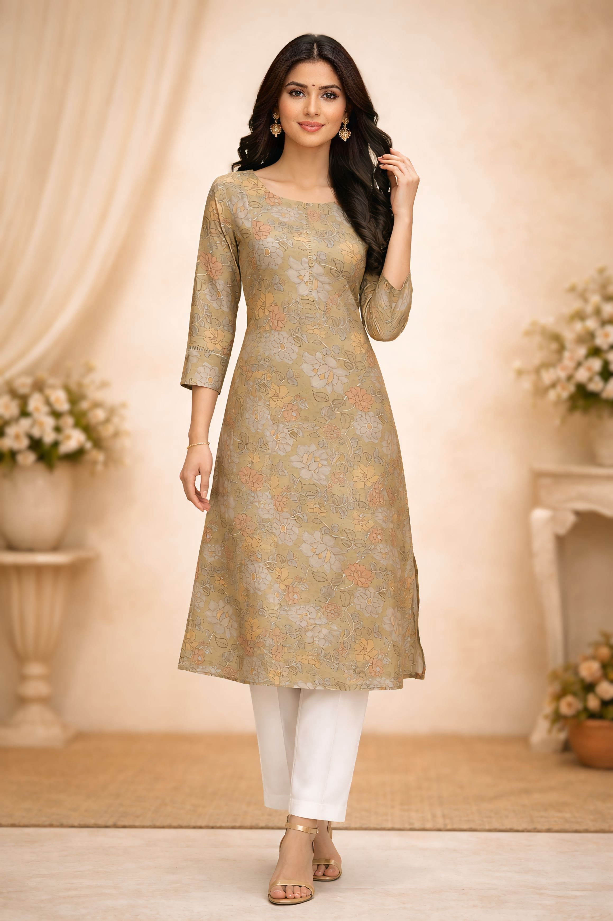 Fusion Floral Kurta